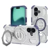 Techsuit - Carbon Shield PRO ütésálló tok - iPhone 16 - Kék átlátszó
