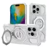 Techsuit - Carbon Shield PRO ütésálló tok - iPhone 16 Pro - Fehér Átlátszó