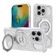 Techsuit - Carbon Shield PRO ütésálló tok - iPhone 16 Pro - Fehér Átlátszó