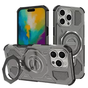  Techsuit - Carbon Shield PRO ütésálló tok - iPhone 16 Pro - Átlátszó fekete