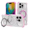Techsuit - Carbon Shield PRO ütésálló tok - iPhone 16 Pro Max - Rózsaszín átlátszó