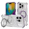 Techsuit - Carbon Shield PRO ütésálló tok - iPhone 16 Pro Max - Lila átlátszó