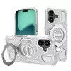 Techsuit - Carbon Shield PRO ütésálló tok - iPhone 17 - Fehér Átlátszó