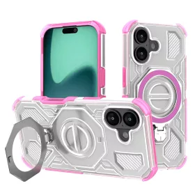   Techsuit - Carbon Shield PRO ütésálló tok - iPhone 17 - Rózsaszín átlátszó
