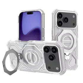   Techsuit - Carbon Shield PRO ütésálló tok - iPhone 17 Pro - Fehér Átlátszó