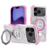 Techsuit - Carbon Shield PRO ütésálló tok - iPhone 17 Pro - Rózsaszín átlátszó