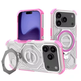   Techsuit - Carbon Shield PRO ütésálló tok - iPhone 17 Pro - Rózsaszín átlátszó