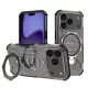 Techsuit - Carbon Shield PRO ütésálló tok - iPhone 17 Pro - Átlátszó fekete