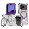 Techsuit - Carbon Shield PRO ütésálló tok - iPhone 17 Pro - Lila átlátszó