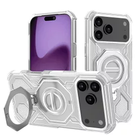   Techsuit - Carbon Shield PRO ütésálló tok - iPhone 17 Pro Max - Fehér Átlátszó