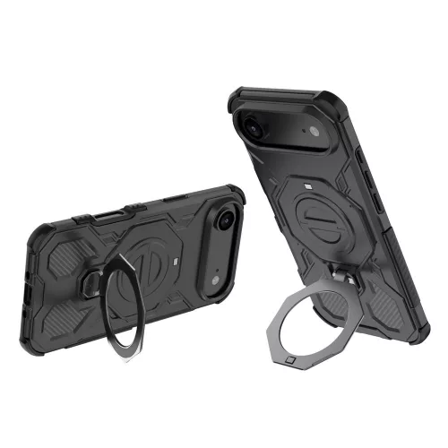 Techsuit - Carbon Shield PRO ütésálló tok - iPhone 17 Air - Fekete