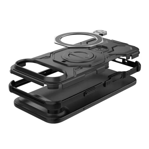 Techsuit - Carbon Shield PRO ütésálló tok - iPhone 17 Air - Fekete