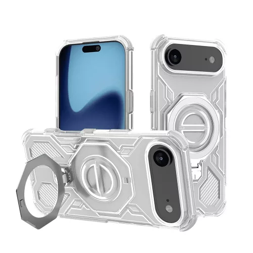 Techsuit - Carbon Shield PRO ütésálló tok - iPhone 17 Air - Fehér Átlátszó
