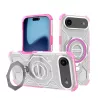 Techsuit - Carbon Shield PRO ütésálló tok - iPhone 17 Air - Rózsaszín átlátszó