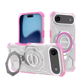   Techsuit - Carbon Shield PRO ütésálló tok - iPhone 17 Air - Rózsaszín átlátszó