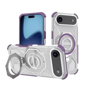   Techsuit - Carbon Shield PRO ütésálló tok - iPhone 17 Air - Lila átlátszó