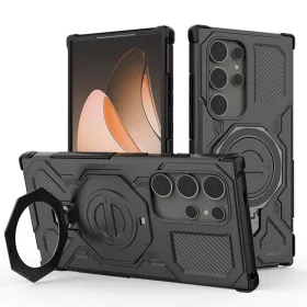   Techsuit - Carbon Shield PRO ütésálló tok - Samsung Galaxy S24 Ultra - Fekete