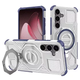   Techsuit - Carbon Shield PRO ütésálló tok - Samsung Galaxy S25 Plus - Kék átlátszó