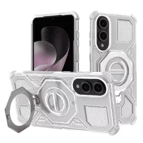   Techsuit - Carbon Shield PRO ütésálló tok - Samsung Galaxy S25 Edge - Fehér Átlátszó