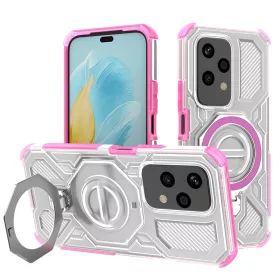   Techsuit - Carbon Shield PRO ütésálló tok - Honor 200 Lite - Rózsaszín átlátszó