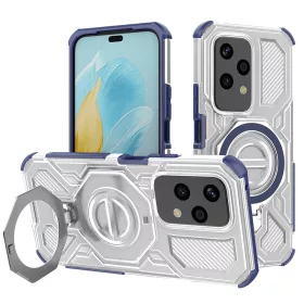   Techsuit - Carbon Shield PRO ütésálló tok - Honor 200 Lite - Kék átlátszó
