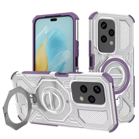   Techsuit - Carbon Shield PRO ütésálló tok - Honor 200 Lite - Lila átlátszó