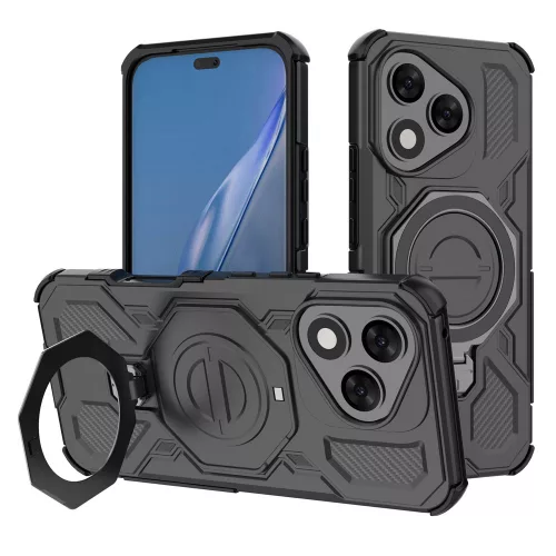 Techsuit - Carbon Shield PRO ütésálló tok - Honor 400 Lite - Fekete