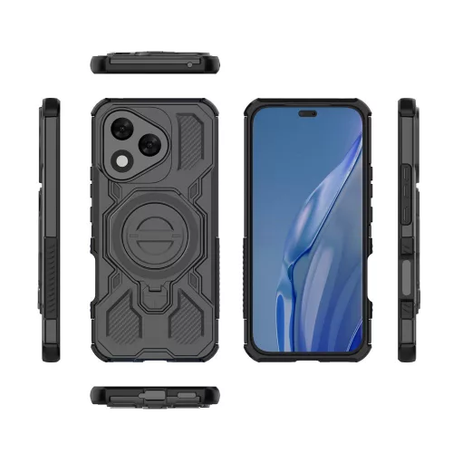 Techsuit - Carbon Shield PRO ütésálló tok - Honor 400 Lite - Fekete