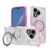 Techsuit - Carbon Shield PRO ütésálló tok - Honor 400 Lite - Rózsaszín átlátszó