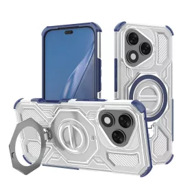   Techsuit - Carbon Shield PRO ütésálló tok - Honor 400 Lite - Kék átlátszó
