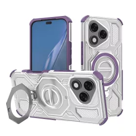   Techsuit - Carbon Shield PRO ütésálló tok - Honor 400 Lite - Lila átlátszó