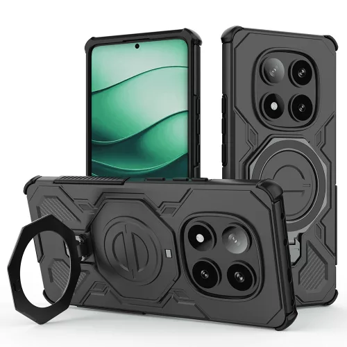 Techsuit - Carbon Shield PRO ütésálló tok - Xiaomi Redmi Note 14 Pro+ 5G - Fekete