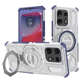   Techsuit - Carbon Shield PRO ütésálló tok - Motorola Edge 50 Pro - Kék átlátszó
