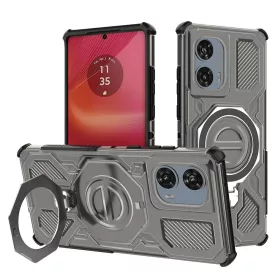   Techsuit - Carbon Shield PRO ütésálló tok - Motorola Edge 50 Fusion - Átlátszó fekete