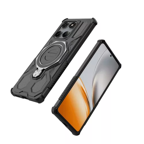 Techsuit - Carbon Shield PRO ütésálló tok - Motorola Edge 60 / Edge 60 Fusion - Fekete
