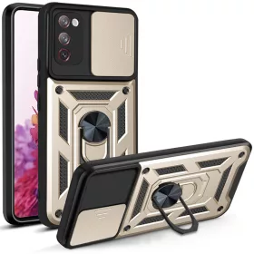   Techsuit - Camshield ütésálló tok - Samsung Galaxy S20 FE / S20 FE 5G - Arany