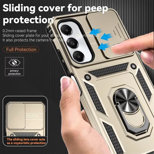 Techsuit - CamShield ütésálló tok - Samsung Galaxy A56 5G - Arany