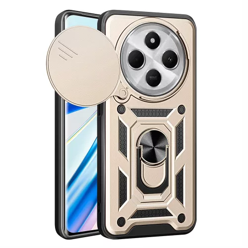 Techsuit - CamShield ütésálló tok - Xiaomi Redmi 14C / Poco C75 - Arany