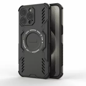   Techsuit - ArmorMag ütésálló tok - iPhone 15 Pro - Fekete