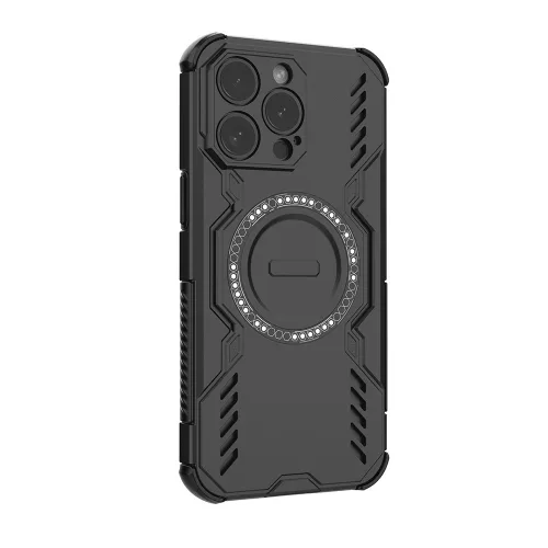 Techsuit - ArmorMag ütésálló tok - iPhone 15 Pro - Fekete
