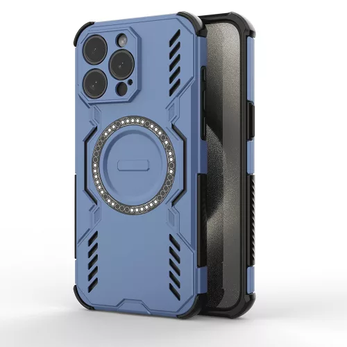 Techsuit - ArmorMag ütésálló tok - iPhone 15 Pro - Kék