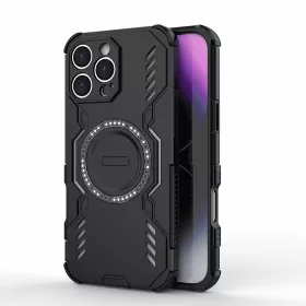   Techsuit - ArmorMag ütésálló tok - iPhone 16 Pro - Fekete