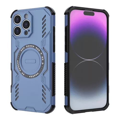 Techsuit - ArmorMag ütésálló tok - iPhone 16 Pro - Kék
