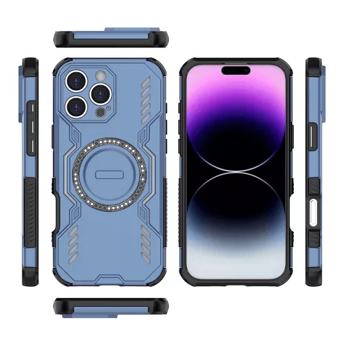 Techsuit - ArmorMag ütésálló tok - iPhone 16 Pro - Kék