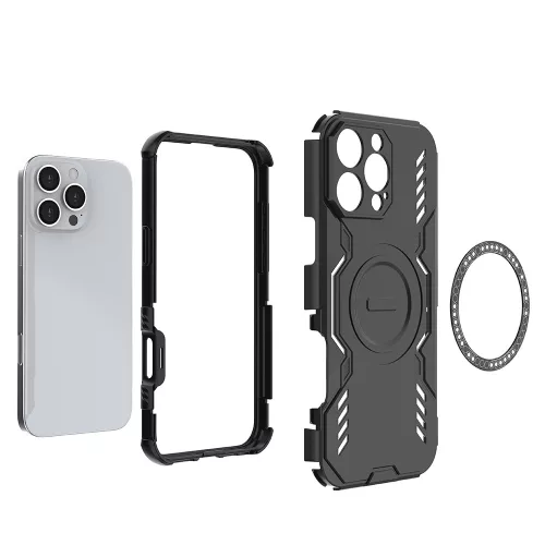 Techsuit - ArmorMag ütésálló tok - iPhone 16 Pro - Kék