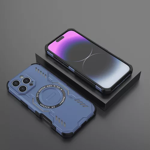 Techsuit - ArmorMag ütésálló tok - iPhone 16 Pro - Kék