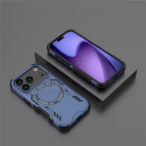Techsuit - ArmorMag ütésálló tok - iPhone 17 Pro - Kék