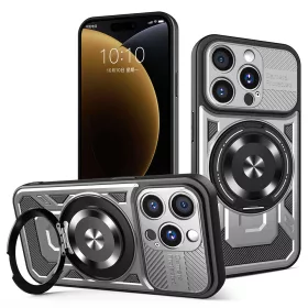   Techsuit - RuggedCam ütésálló tok - iPhone 15 Pro - Szürke