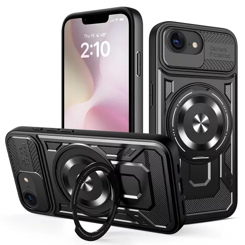 Techsuit - RuggedCam - iPhone 16e / iPhone 17e - Black