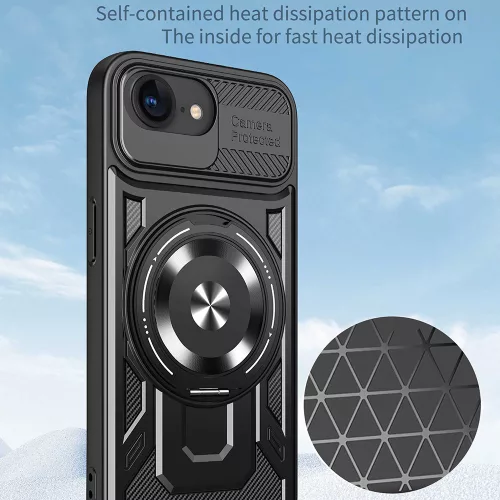 Techsuit - RuggedCam - iPhone 16e / iPhone 17e - Black